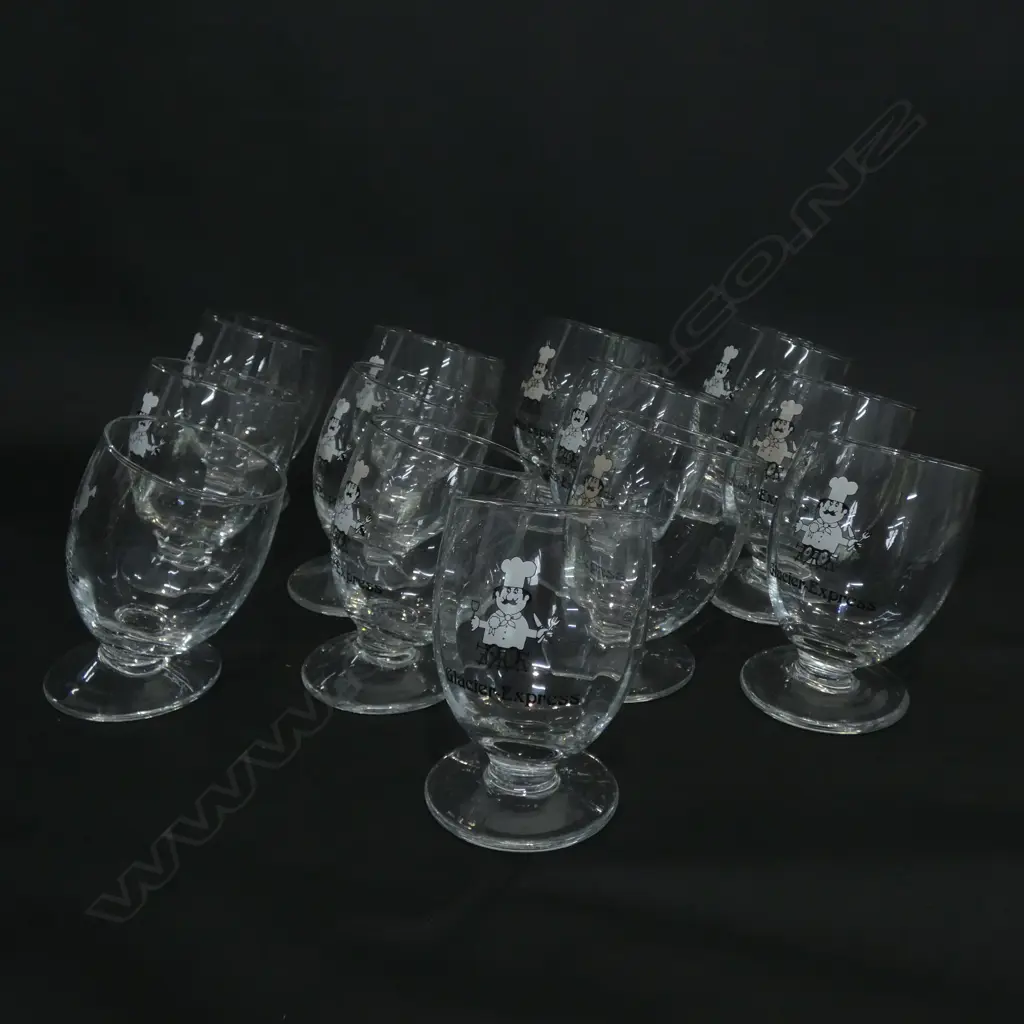 BOX 17 GLACIER EXPRESS TILTED GLASSES H. 95MM Image 1++