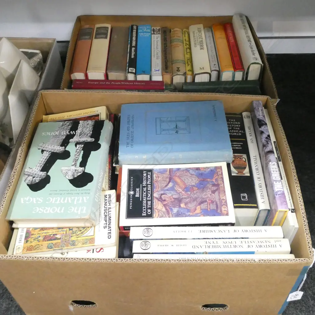 2 BOXES ASST. HISTORY BOOKS Image 1++