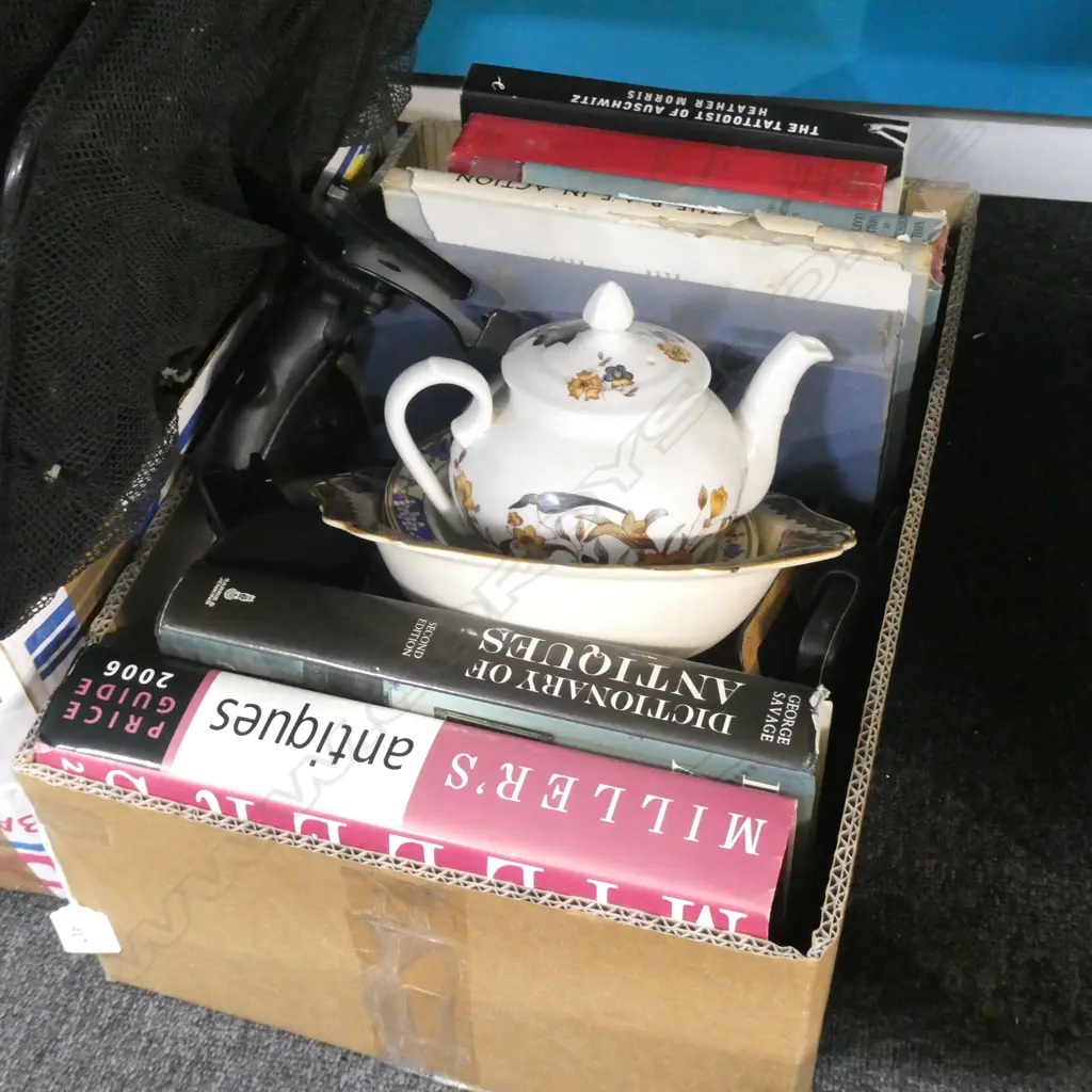 BOX LOT BOOKS; ANTIQUE /WAR INTEREST, MENS MAGAZINES, CHINA ETC Image 1++