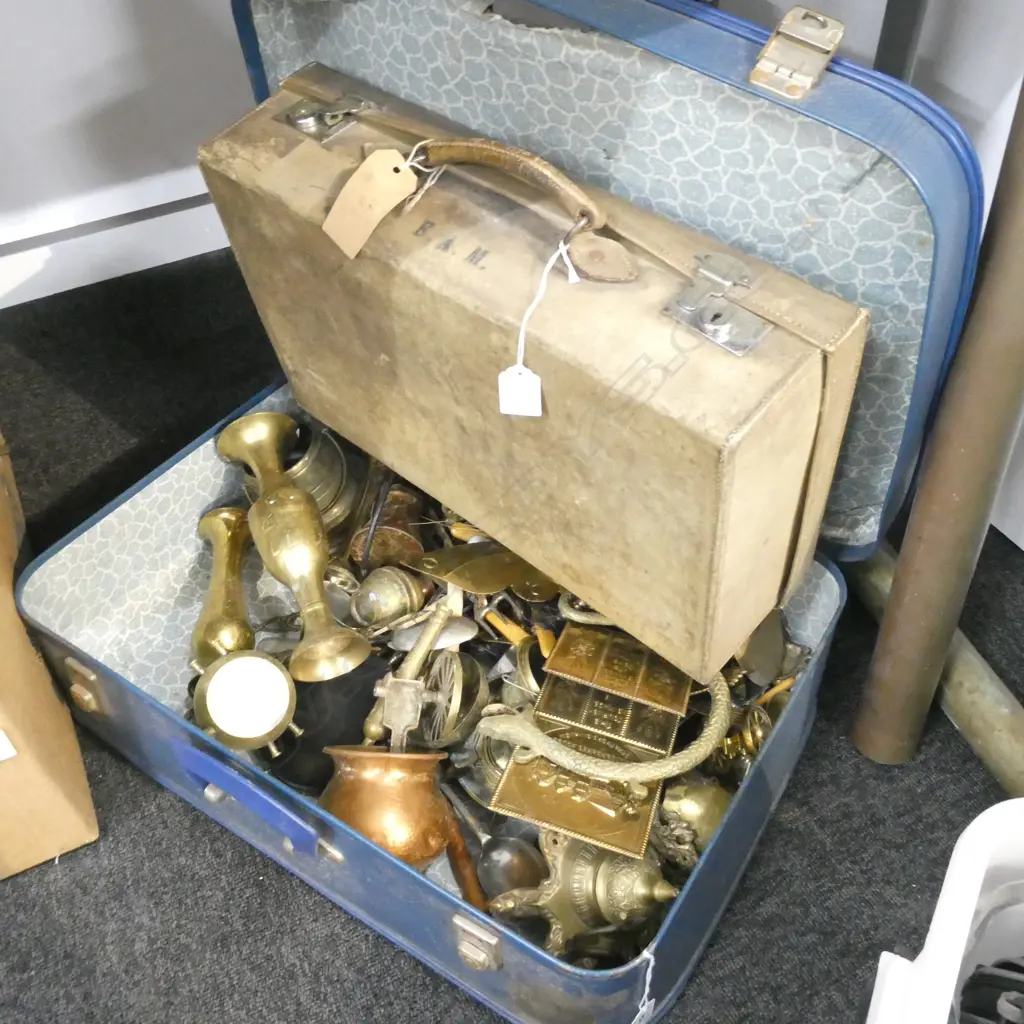 SUIT CASE OF ASST BRASS AND COPPER+ SUIT CASE Image 1++
