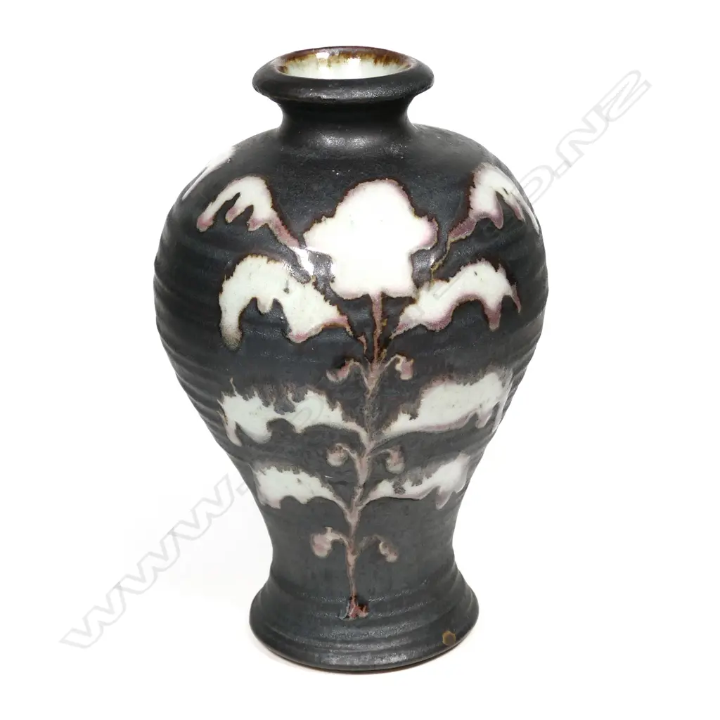 Graeme Storm baluster glaze inlay vase Image 1++