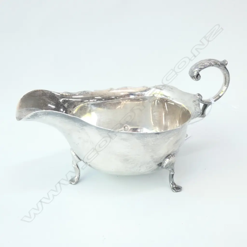 STG SILVER SAUCE BOAT, BIRMINGHAM 1913 107 GRAMS Image 1++