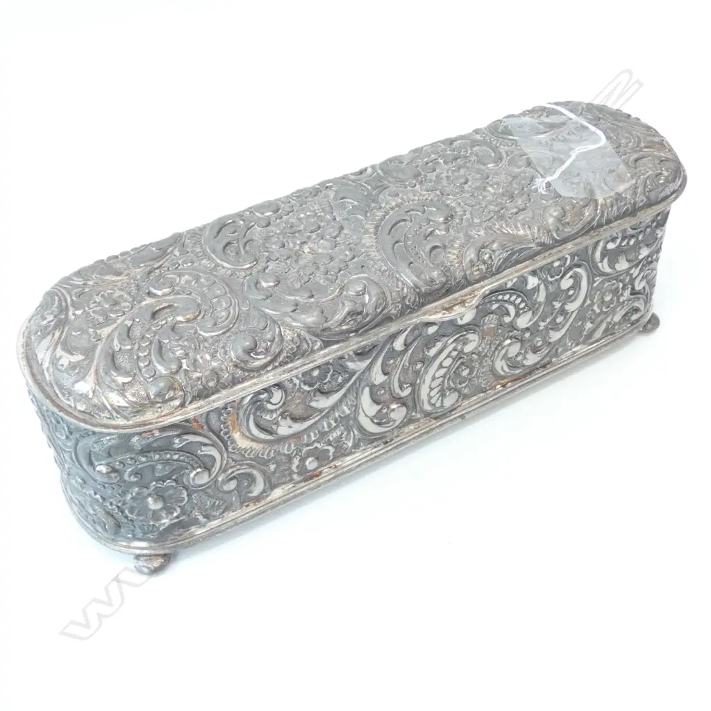 AN AMERICAN EP JEWELLERY BOX C 1900 L 200 MM Image 1++