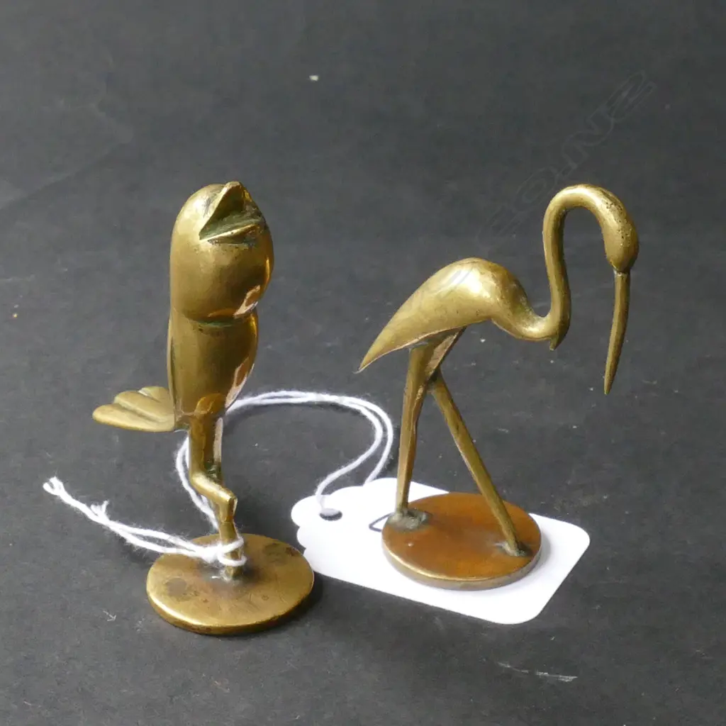 2 X HAGENAUER SMALL BRONZE ORNAMENTS Image 1++