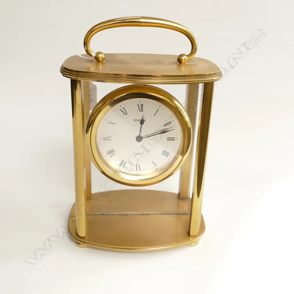SWIZA BRASS CLOCK - CARRIAGE CLOCK STYLE  Image 1++