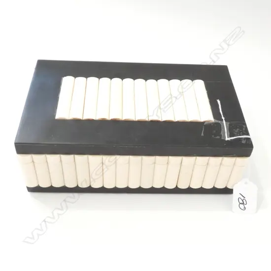 FAUX IVORY BOX 230MM L