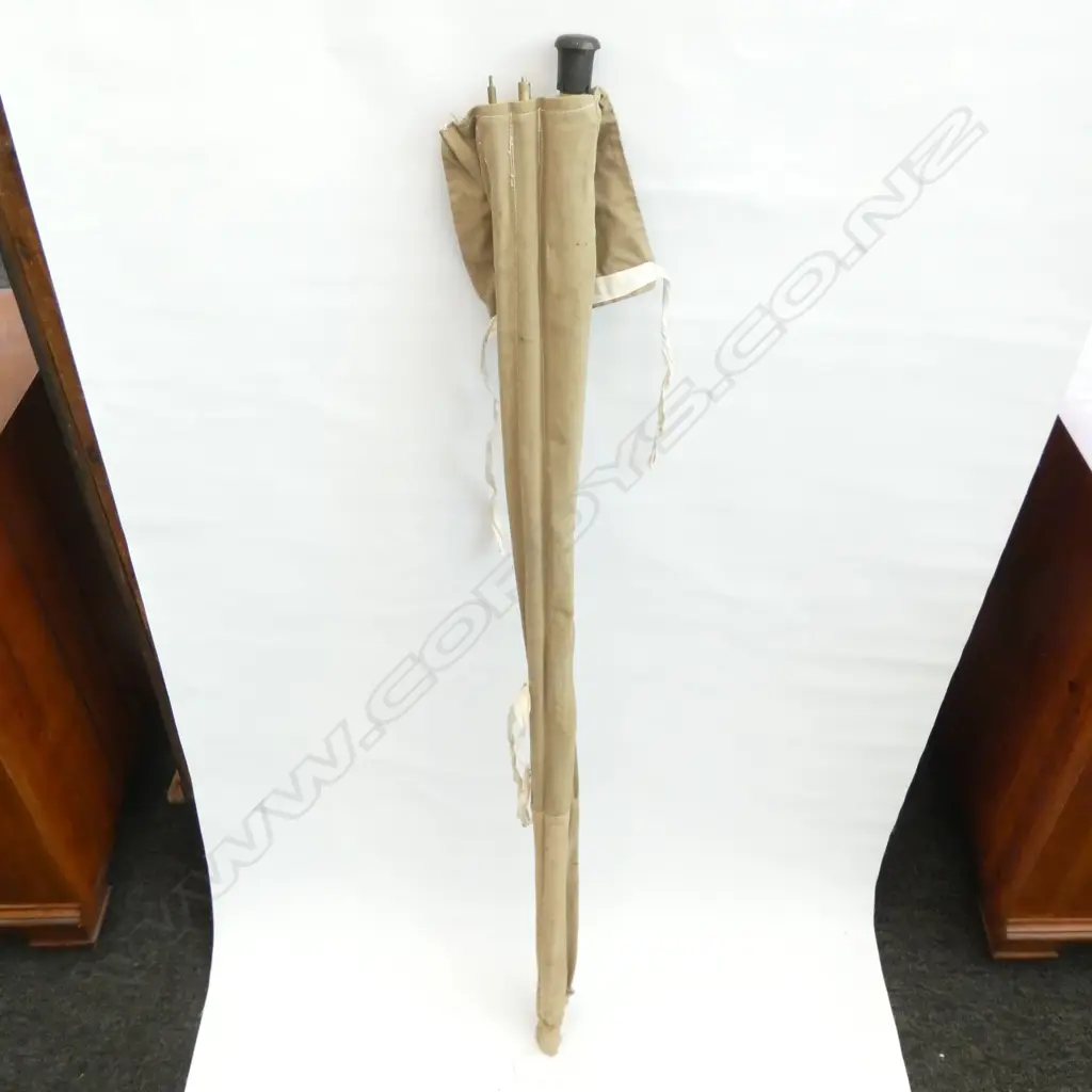 3 PCE FOSTER ASHBOURNE MADE FOR TISDALE WIRE WRAPPED SPLIT CANE C. 1920 Image 1++