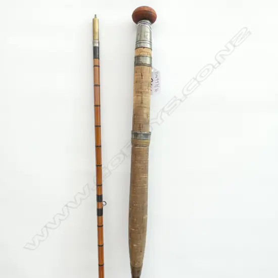'HEXACANE' 3 PCE SPLIT CANE ROD A. & N.C.S LTD LONDON 9'6''