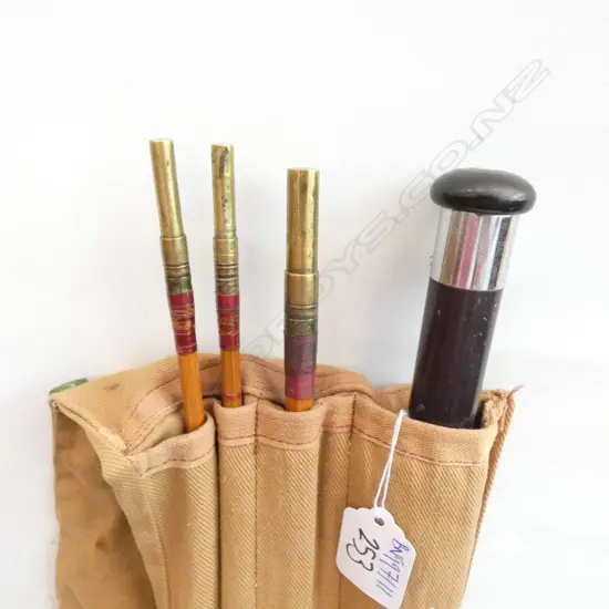 SEALEY 9' 3PCE 'OCTOPUS' SPLIT CANE ROD PLUS SPARE TOP IN ORIG. BAG