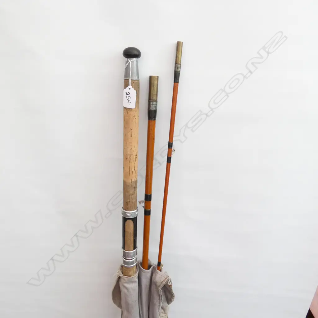 3 PCE  DAWSONS OF BROMLEY 13' GLASS SALMON ROD Image 1++