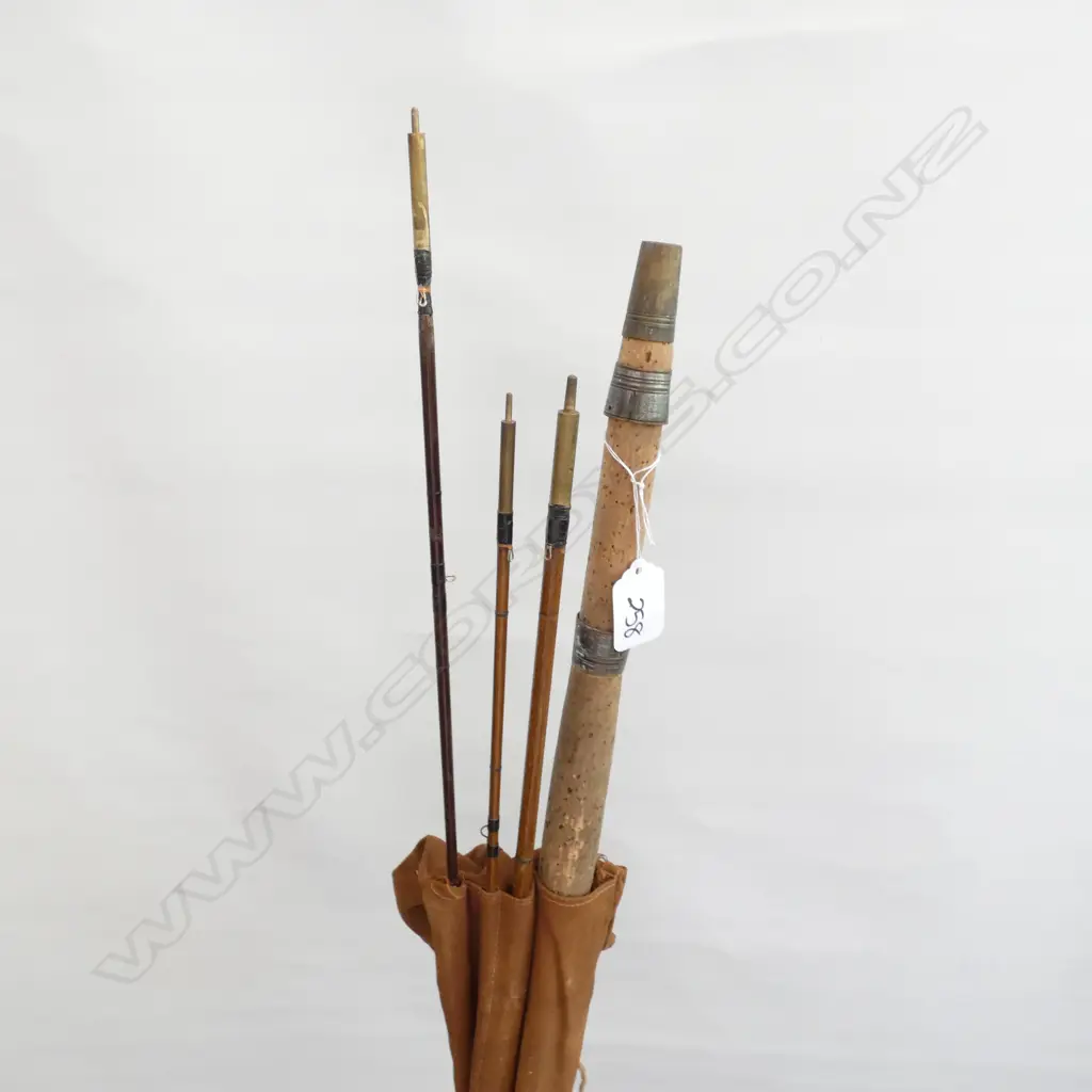 3 PCE GREENHEART 9' FLY ROD PLUS EXTRA TOP Image 1++
