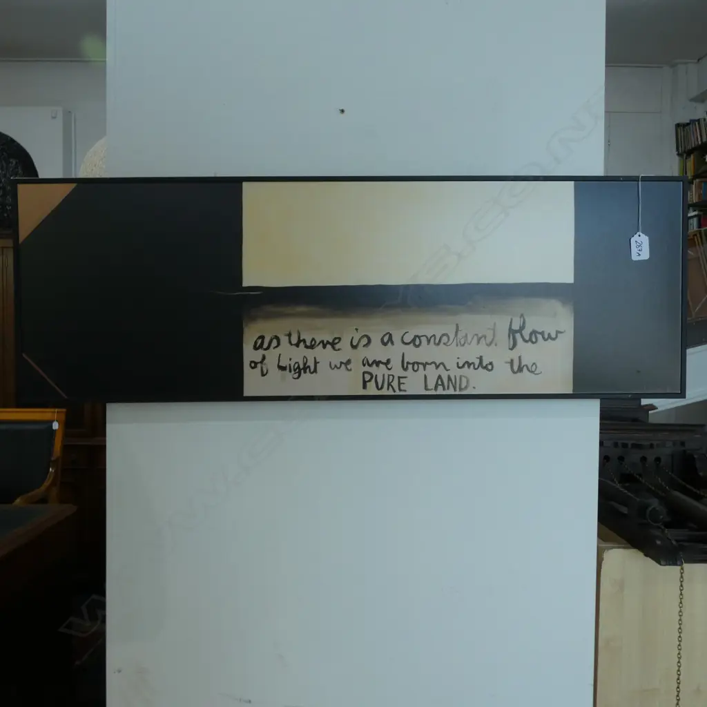 COLIN MCCAHON FRAMED PRINT CONSTANT FLOW OF LIGHT 900 X 300 MM Image 1++