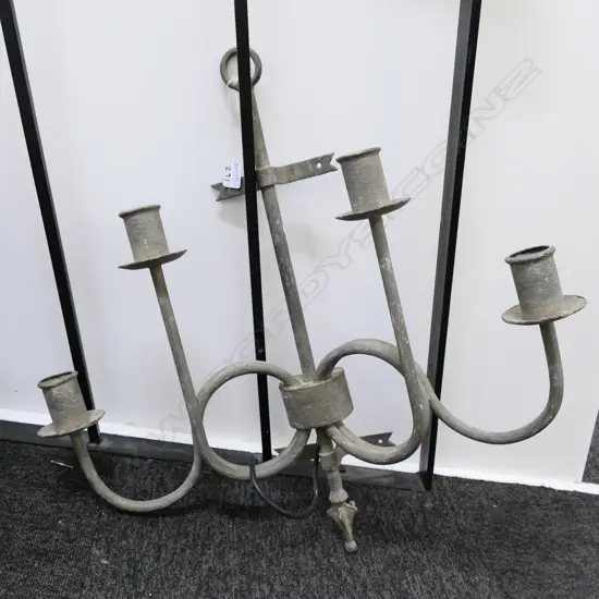 RUSTIC 4 ARM SCONCE 620MM H