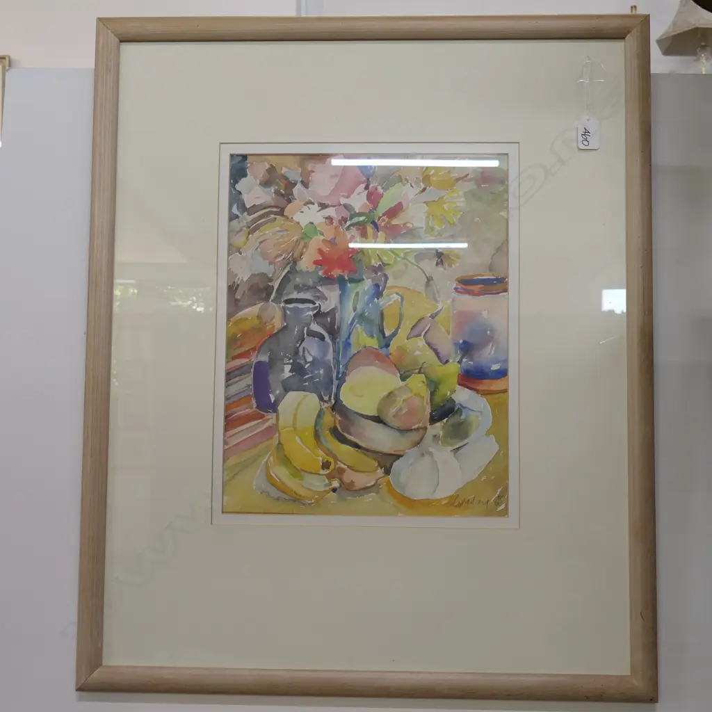 LOVEDAY KINGSFORD W/C STILL LIFE 'LATE SUMMER' SIGNED AND DATED '88 Image 1++