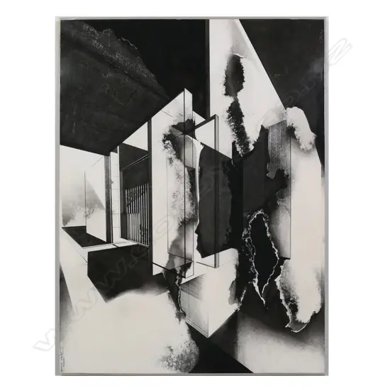 TON ORTH (b.1935) INK & WASH, 'ENERGIE' 535 X 730 MM