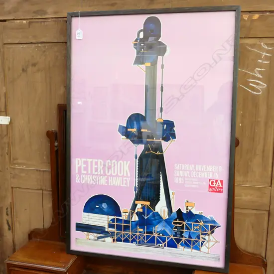 PETER COOK EXHIBITION POSTER (GA PUBLISHING, JAPAN) 1985 600 X 910 MM