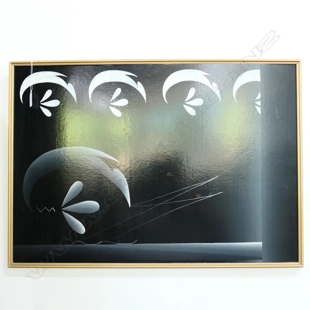 LLOYD HILLYER ABSTRACT PAINTING 655 X 460MM Image 1++