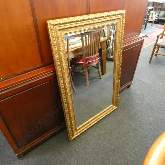 GILT FRAMED MIRROR 800 X 1000 MM 