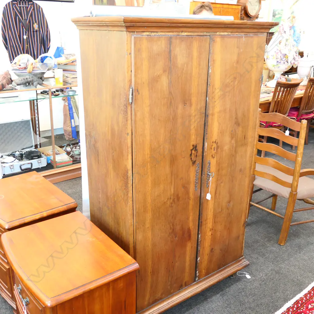 ANTIQUE WALNUT FRENCH MARRIAGE WARDROBE 1000MM W 1650MM H Image 1++