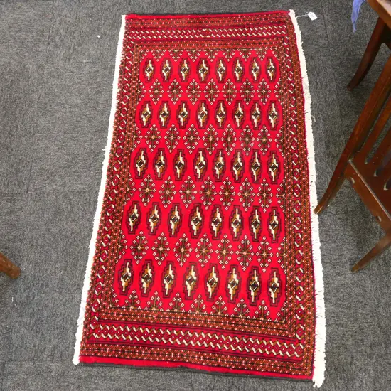 TURKOMAN PERSIAN RUG 127 X 64mm. 67A