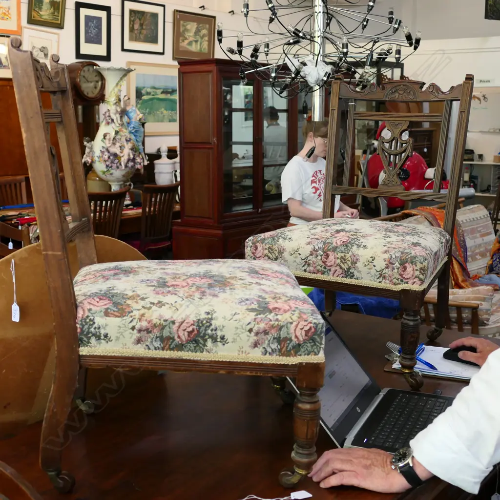 PR SHERATON REVIVAL EDWARDIAN CHAIRS Image 1++