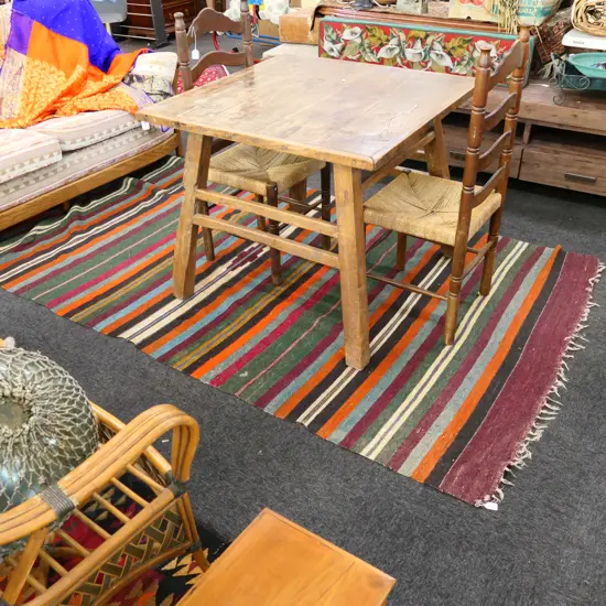 HAND WOVEN KELIM STYLE ALL WOOL RUG 2860 X 1550MM 