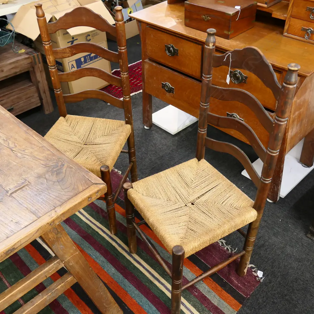 PR COUNTRY STYLE LADDERBACK CHAIRS Image 1++