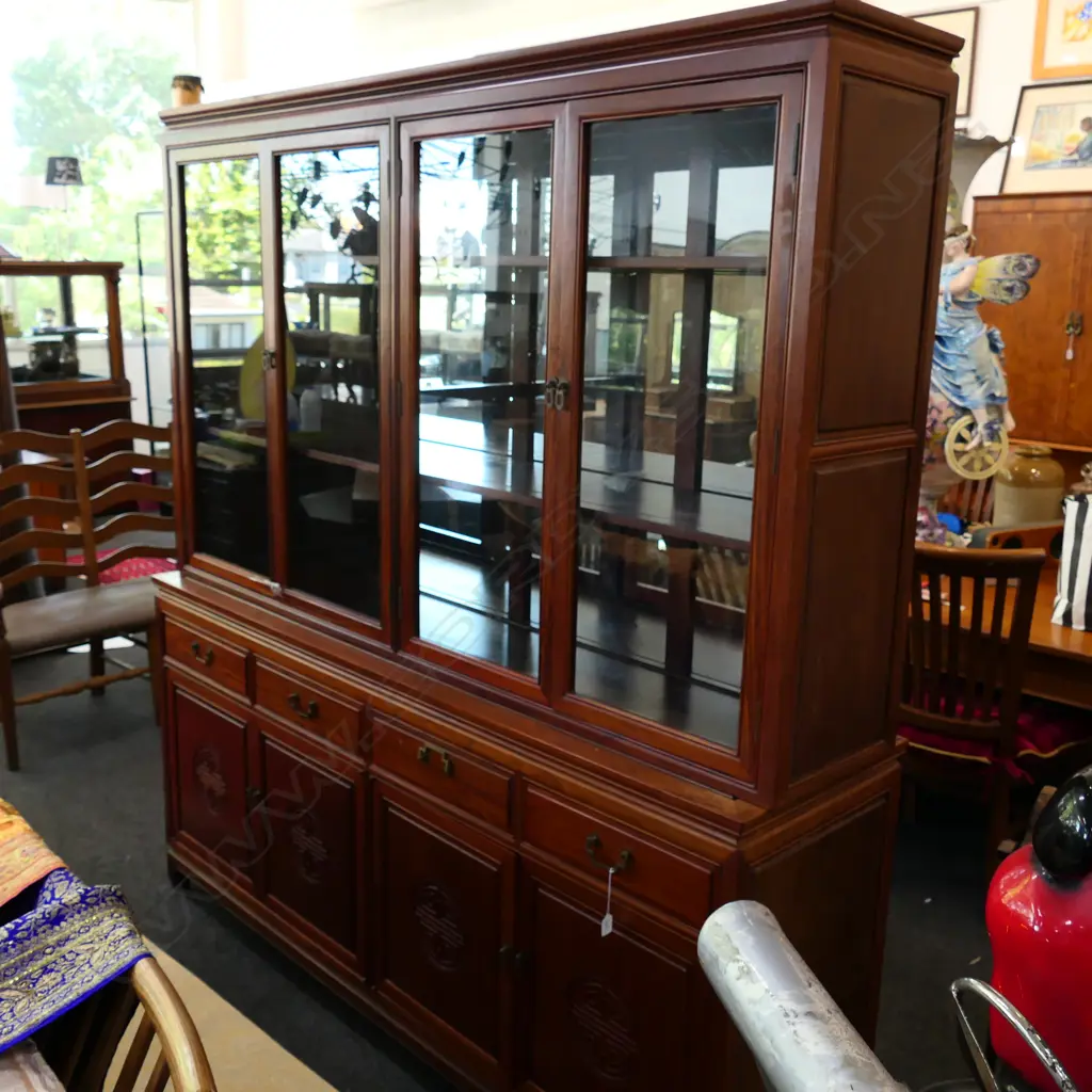 CHINESE ROSEWOOD CABINET 1820MM Image 1++