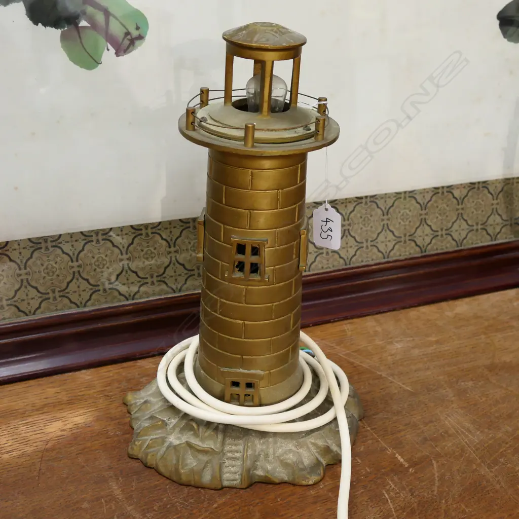BRONZE LIGHTHOUSE LAMP BASE 320MM H Image 1++