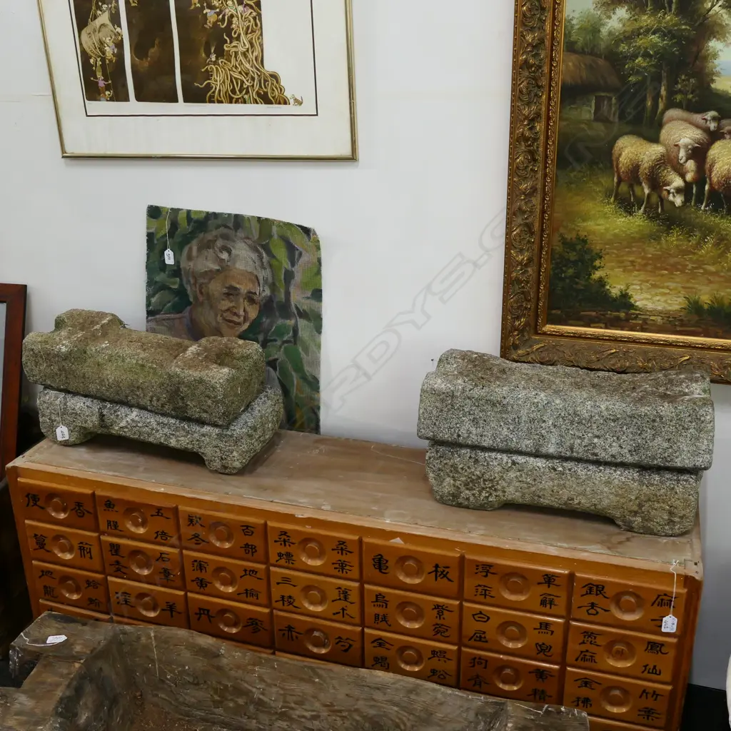 4 GRANITE KOREAN DRUMS L 520 MM Image 1++