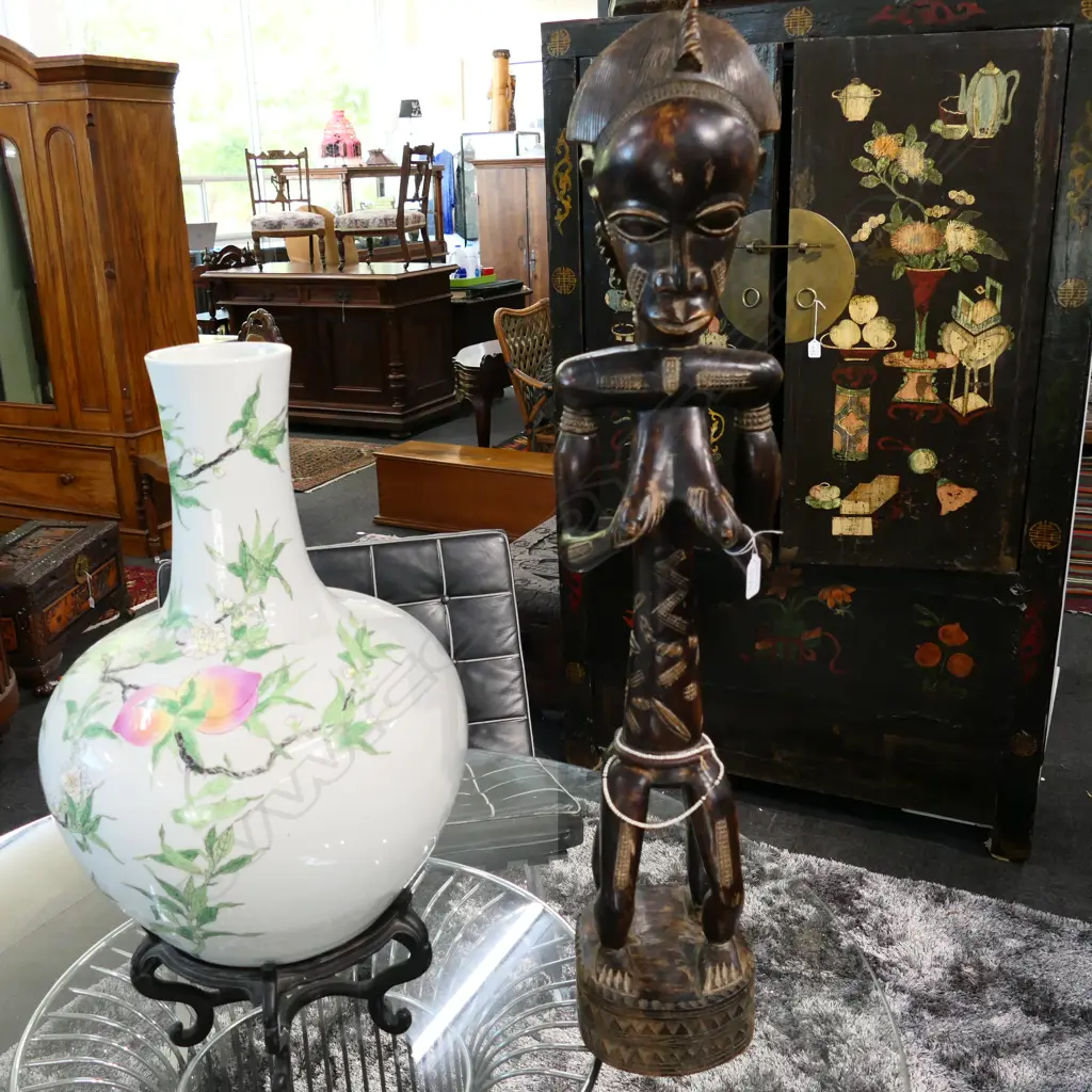 WEST AFRICAN TRIBAL SCULPTURE 950MM H Image 1++