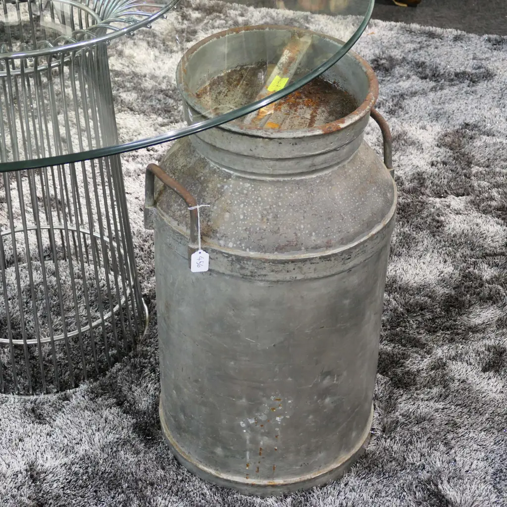 GALVANISED MILK CAN H 680 MM Image 1++