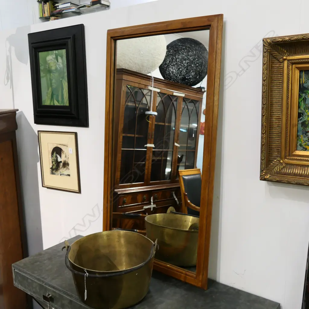 OAK FRAMED WALL MIRROR 1180 MM Image 1++