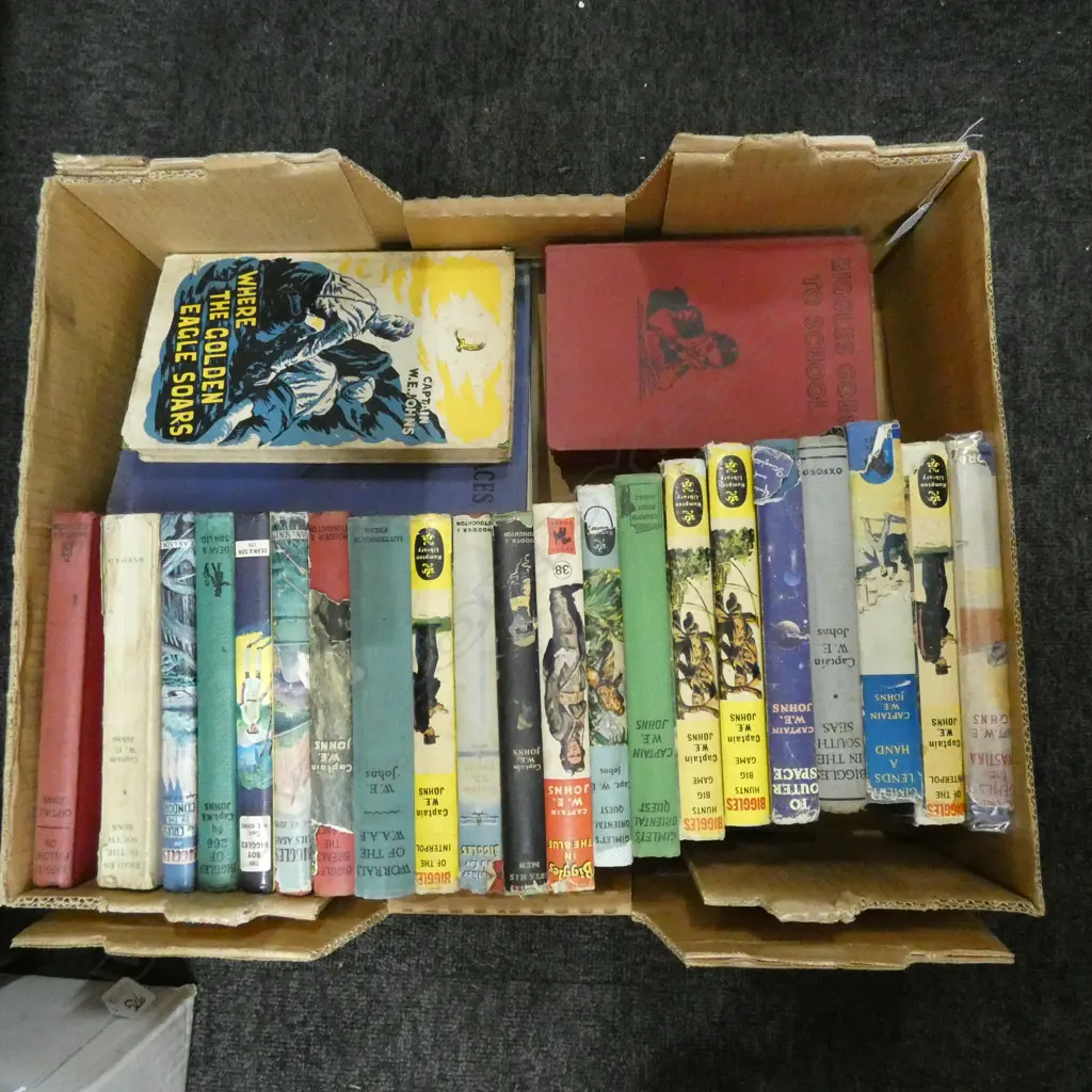 BOX LOT BIGGLES BOOKS Image 1++