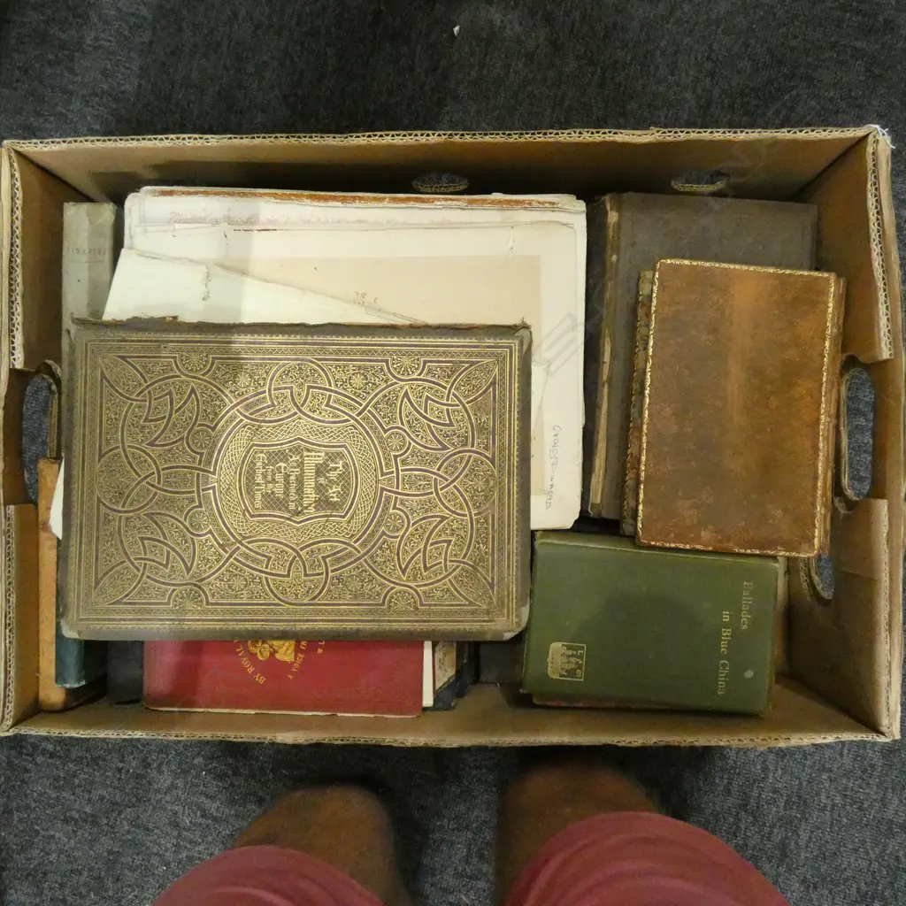 BOX LOT ANTIQUE BOOKS  Image 1++