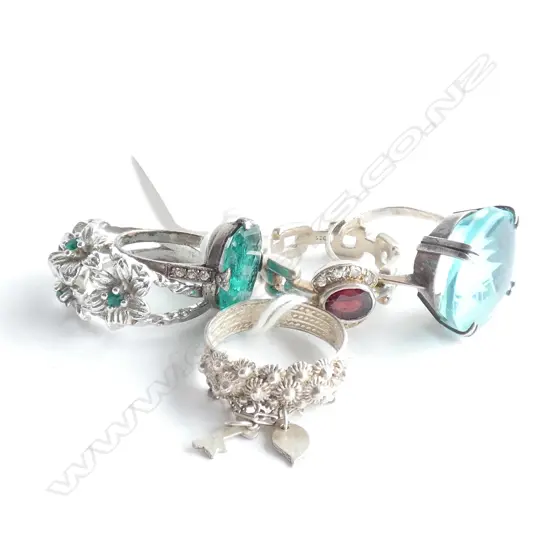 5 925 SILVER RINGS