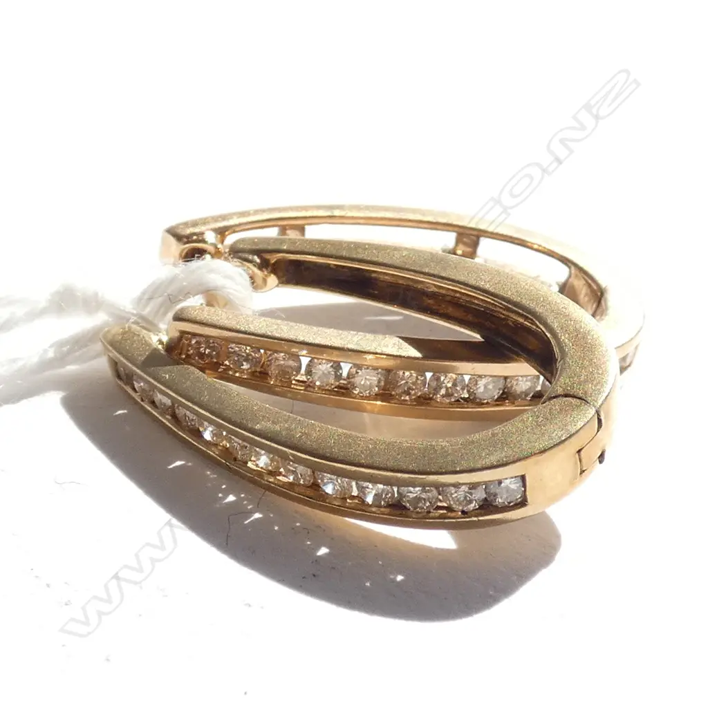 (19188) PR 10K YELLOW GOLD & DIAMOND EARRINGS Image 1++