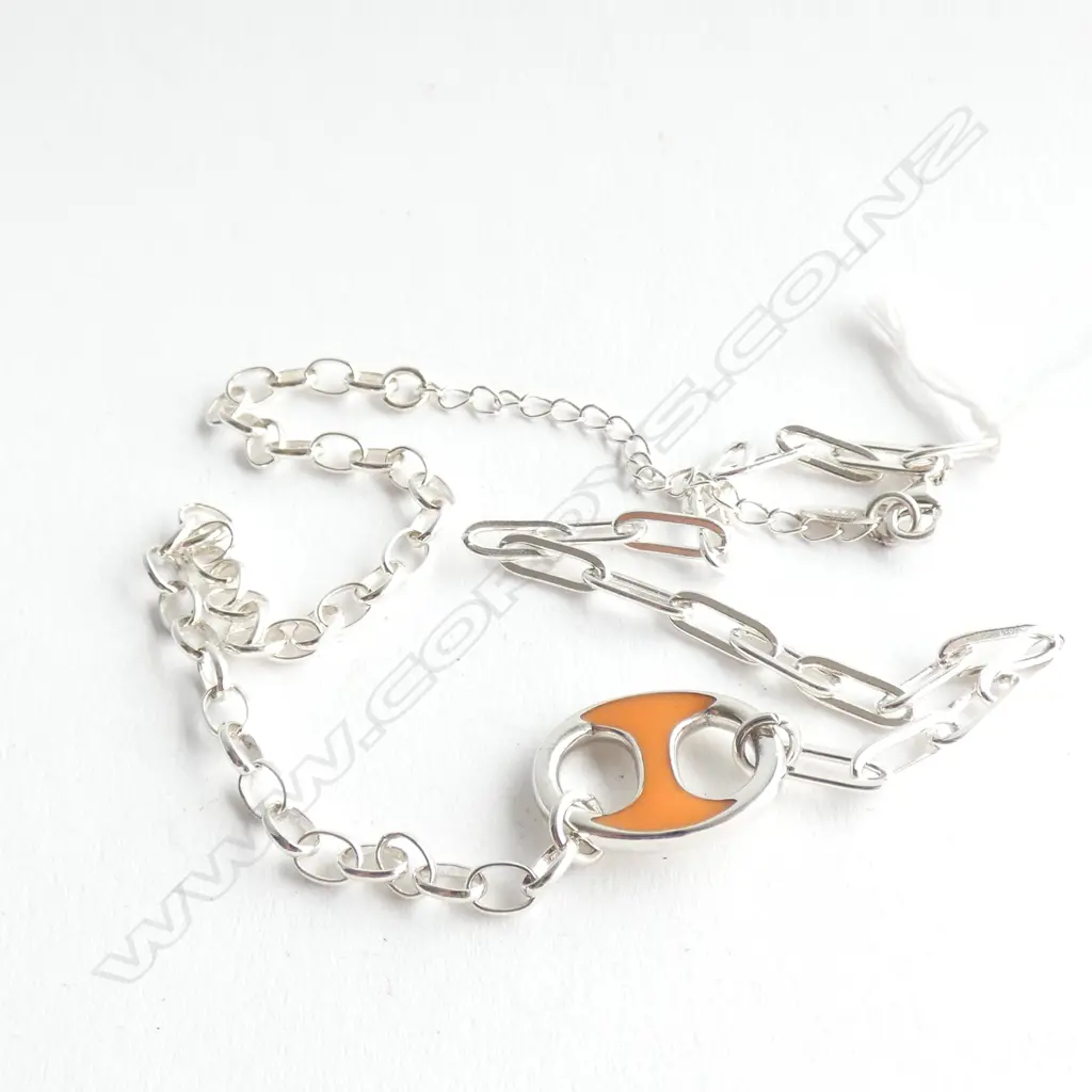 FANCY SILVER CHAIN NECKLACE 10gm Image 1++