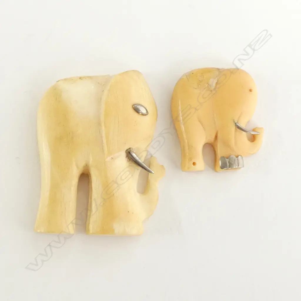 2 IVORY ELEPHANTS ? 35MM & 20MM AF Image 1++