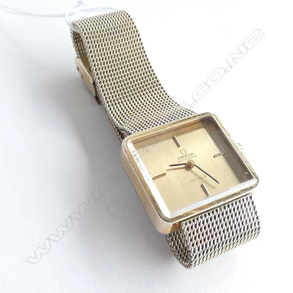(19496)OMEGA DE VILLE AUTOMATIC WRIST WATCH GOLD/PLATE Image 1++