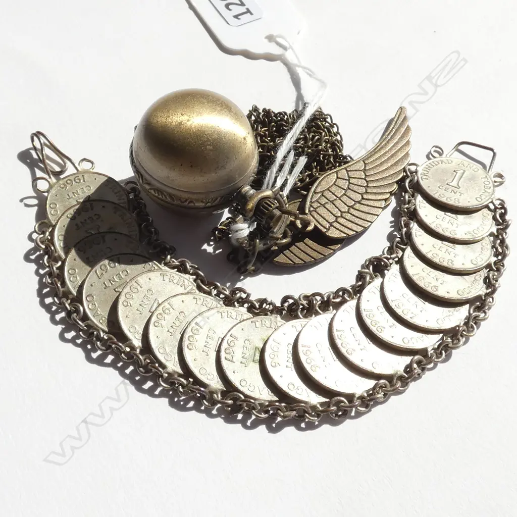 1966 COIN BARCELET & NOVELTY BALL WATCH ON CHAIN ... Image 1++