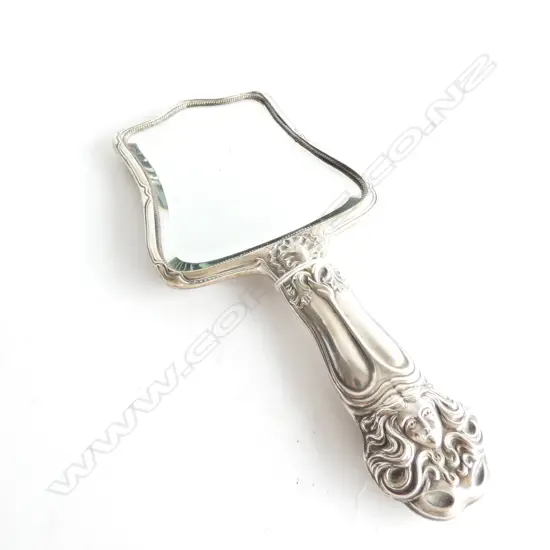 ART NOUVEAU STERLING SILVER MIRROR BIRMINGHAM 1906