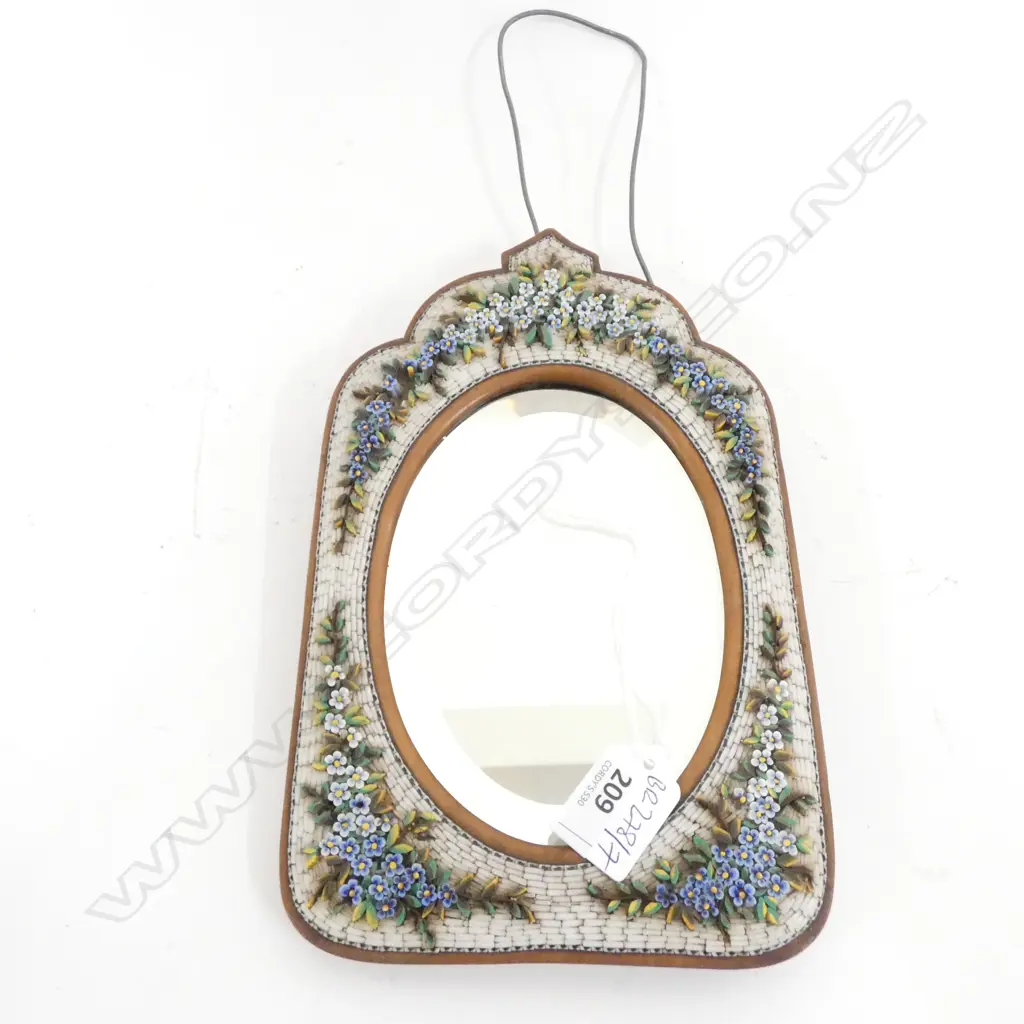ANTIQUE MICRO MOSAIC DRESSING TABLE MIRROR H 240 MM Image 1++