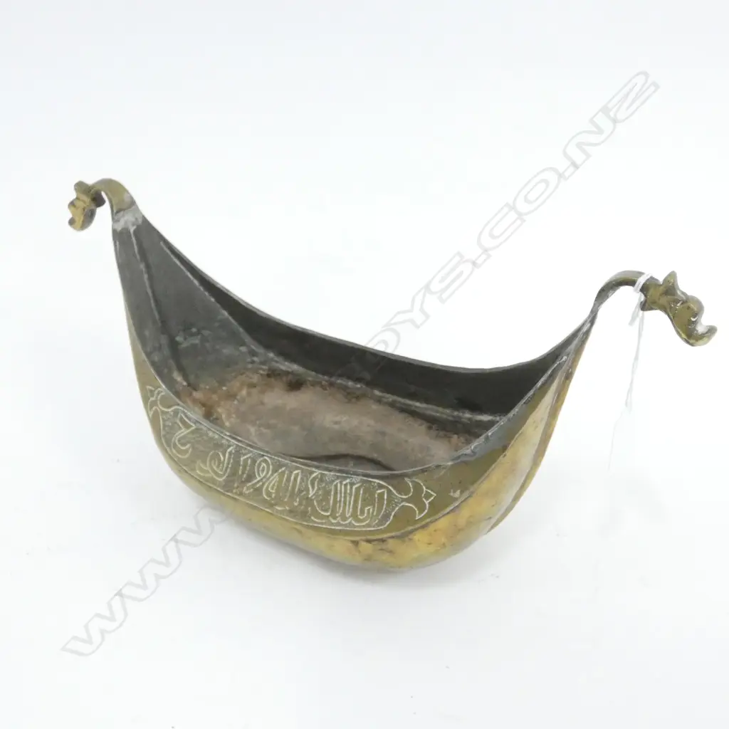 TURKISH BRASS DRAGON BOAT W.370mm Image 1++