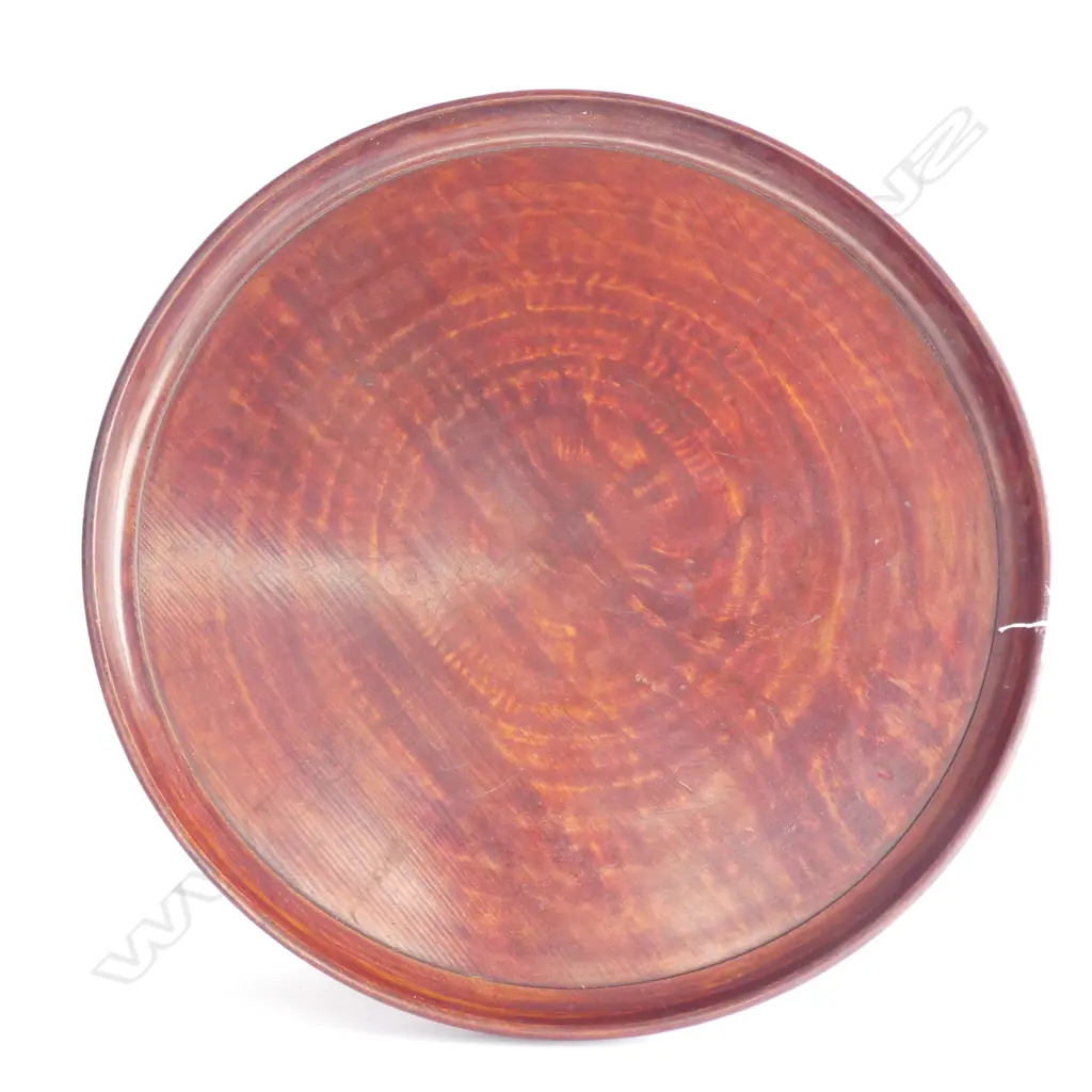 WOODEN CIRCULAR JAPANESE TRAY 565MM DIA... Image 1++