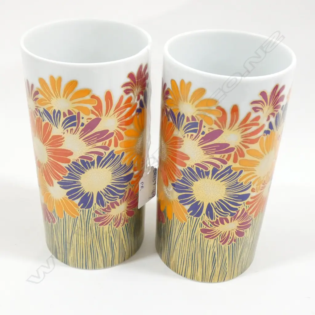 PR ROSENTHAL STUDIO LINE ROSEMONDE NAIRAC FLOWER VASES 185 X 90MM Image 1++