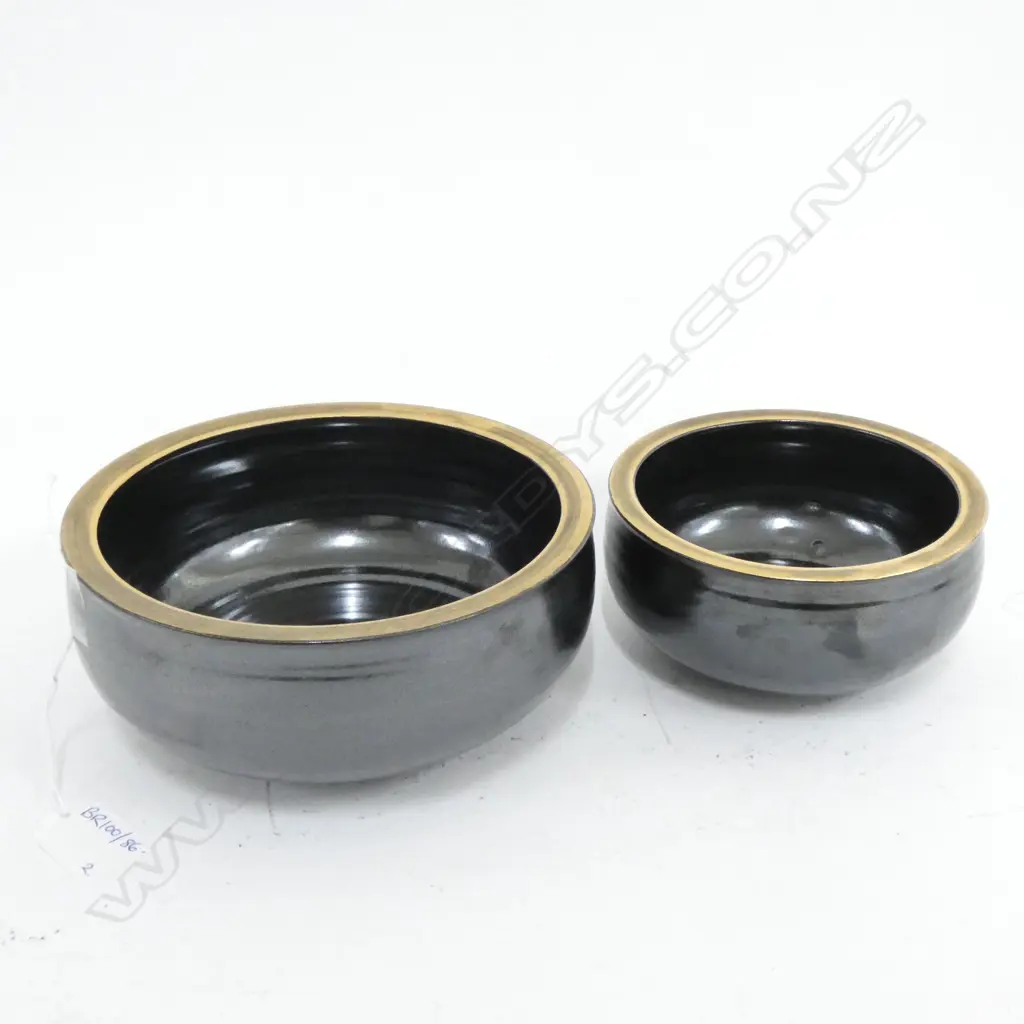 2 JOHN PARKER BOWLS LARGEST 170mm dia Image 1++