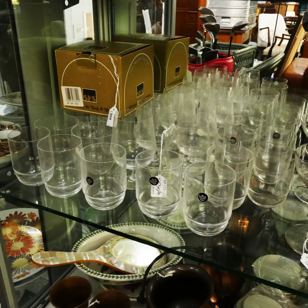 4 BOXES ROSENTHAL GLASSES (23 GLASSES) ASST. STYLES - IN ORIGINAL BOXES Image 1++