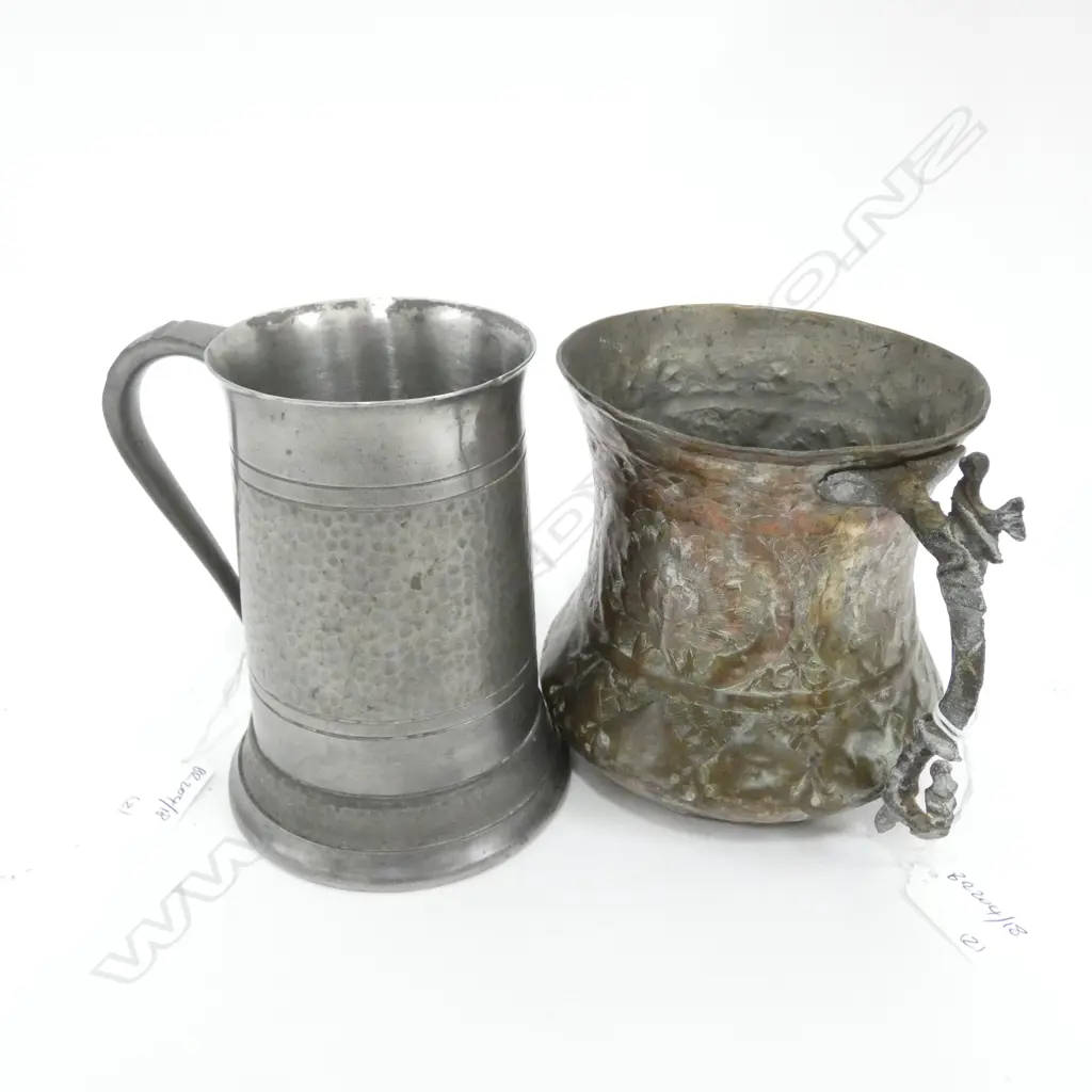 PEWTER MUSICAL TANKARD + ONE H 150 MM Image 1++