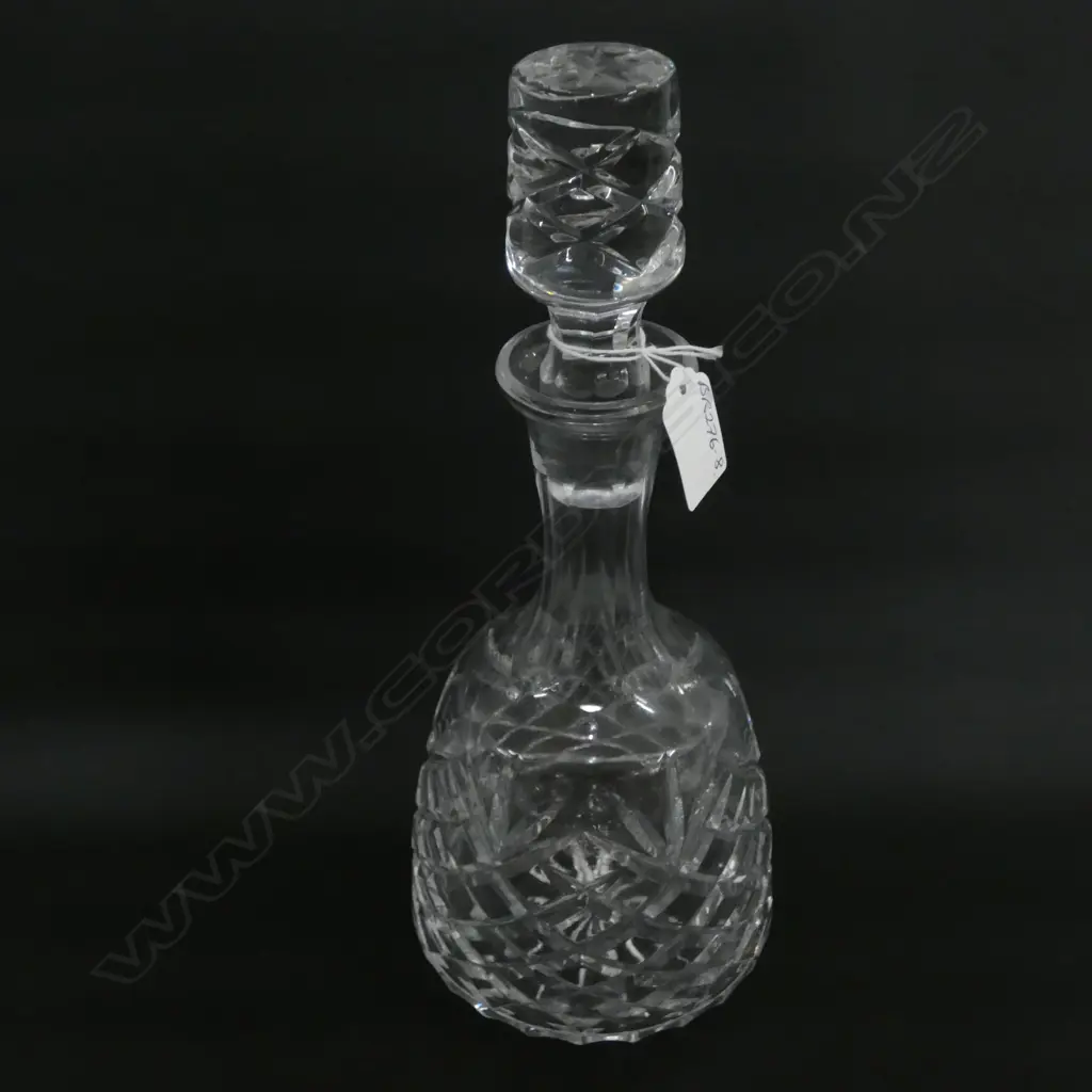 VINTAGE CUT CRYSTAL DECANTER MALET BODY H.310mm Image 1++